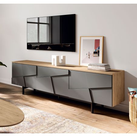 Mueble de televisión Linen acabados Iron & Cairo