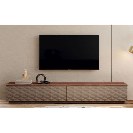 Mueble de televisión Cross acabados Tokio & Nut