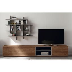 Mueble de televisión Manlio acabados Iron & Tokio