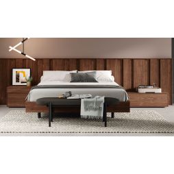 Cama doble Hima acabados Tokio & Black
