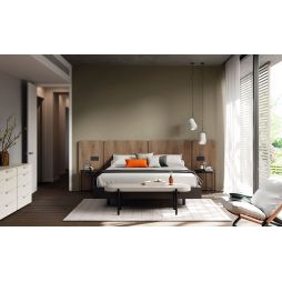 Cama doble Ona acabados Ottawa, Snow, Cat & Black