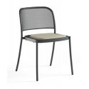 Silla de acero inoxidable Café Silla de acero inoxidable Café
