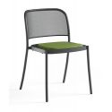 Silla de acero inoxidable Café Silla de acero inoxidable Café