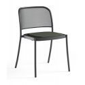 Silla de acero inoxidable Café Silla de acero inoxidable Café
