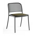 Silla de acero inoxidable Café Silla de acero inoxidable Café