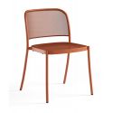 Silla de acero inoxidable Café Silla de acero inoxidable Café