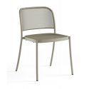 Silla de acero inoxidable Café Silla de acero inoxidable Café