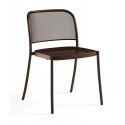 Silla de acero inoxidable Café Silla de acero inoxidable Café