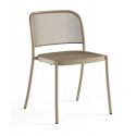 Silla de acero inoxidable Café Silla de acero inoxidable Café
