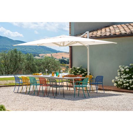 Silla de acero inoxidable Café