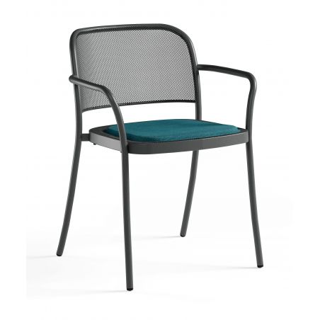 Sillón de acero inoxidable Café