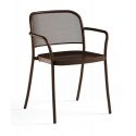 Sillón de acero inoxidable Café