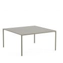 Mesa cuadrada 150x150 cm en aluminio y gres porcelánico para 8 personas Terramare