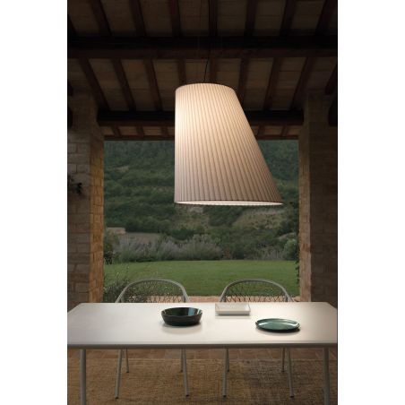 Mesa rectangular 203x103 cm en aluminio y gres porcelánico Terramare