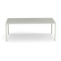 Mesa rectangular 203x103 cm en aluminio y gres porcelánico Terramare