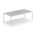 Mesa rectangular 203x103 cm en aluminio y gres porcelánico Terramare