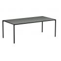 Mesa rectangular 203x103 cm en aluminio y gres porcelánico Terramare