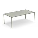 Mesa rectangular 203x103 cm en aluminio y gres porcelánico Terramare