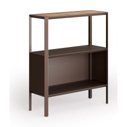 Aparador para exterior en metal y madera de teca Camaleon