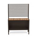 Mueble contenedor de exterior en metal y teca Camaleon Mueble contenedor de exterior en metal y teca Camaleon