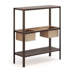 Mueble con estantes y maceteros para exterior Camaleon