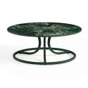 Mesa baja en acero y gres porcelánico Collier