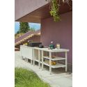 Cocina de exterior con pila, grifo, placas de inducción y barbacoa Emily