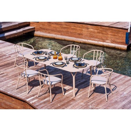 Mesa rectangular 214x103 cm para 8 personas Angel