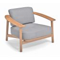 Sillón Twins en madera de teca completo