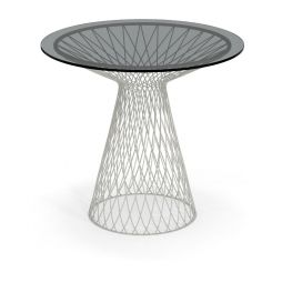 Mesa redonda con sobre de cristal Heaven