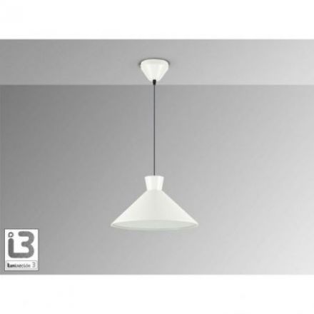I3 Cono Lámpara 1l Perla Mate de Schuller