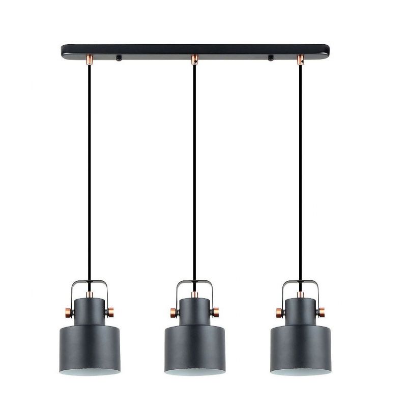 I3 Erika Lámpara 3l Negro Cobre de Schuller