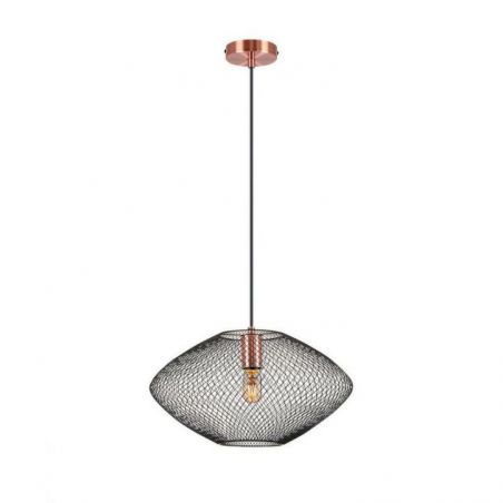 I3 Melany Lámpara 1l Negro Cobre de Schuller