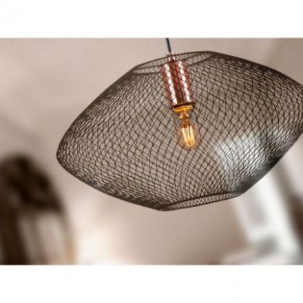 I3 Melany Lámpara 1l Negro Cobre de Schuller