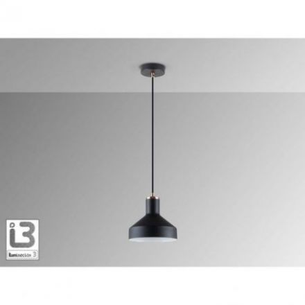 I3 Irias Lámpara 1l Negro Cobre de Schuller