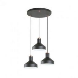 I3 Irias Lámpara 3l Negro Cobre D45 de Schuller