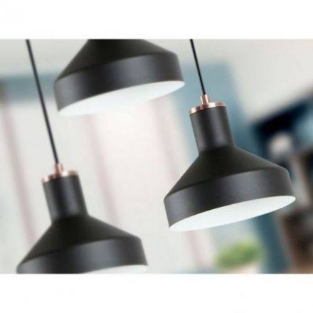 I3 Irias Lámpara 3l Negro Cobre D45 de Schuller
