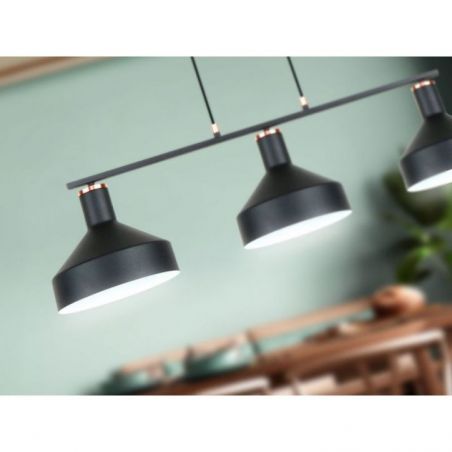 I3 Irias Lámpara 3l Negro Cobre de Schuller