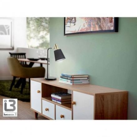 I3 Gisela Sobremesa 1l Negro Laton de Schuller