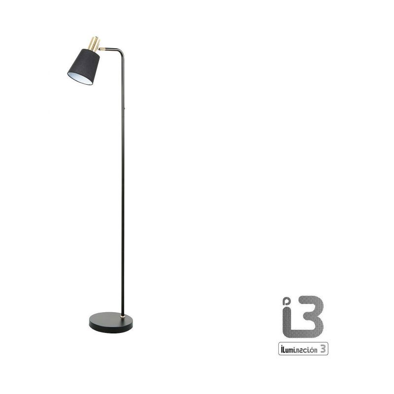 I3 Gisela Pie Salon 1l Negro Laton de Schuller I3 Gisela Pie Salon 1l Negro Laton de Schuller