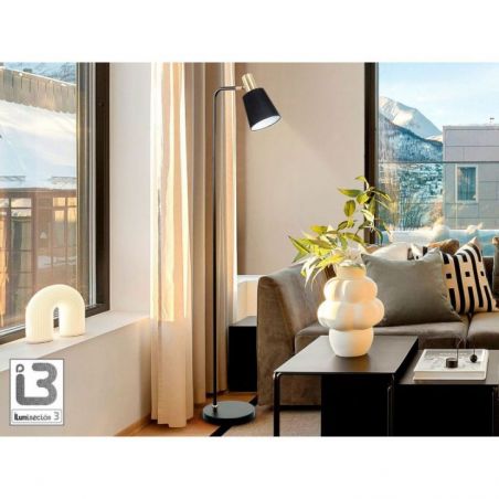 I3 Gisela Pie Salon 1l Negro Laton de Schuller