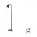 I3 Gisela Pie Salon 1l Negro Laton de Schuller I3 Gisela Pie Salon 1l Negro Laton de Schuller