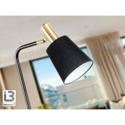 I3 Gisela Pie Salon 1l Negro Laton de Schuller