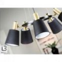 I3 Gisela Lámpara 5l Negro Laton de Schuller I3 Gisela Lámpara 5l Negro Laton de Schuller
