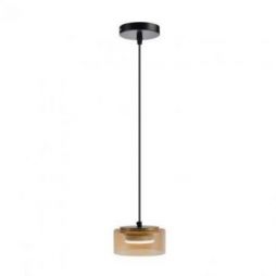 I3 Olaia Lámpara 1l Negro Ambar de Schuller