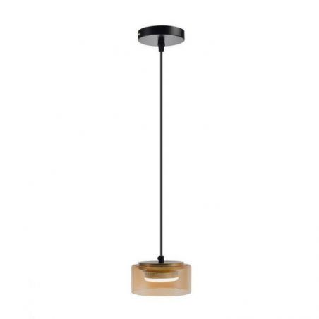 I3 Olaia Lámpara 1l Negro Ambar de Schuller