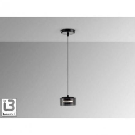 I3 Olaia Lámpara 1l Negro Smoky de Schuller