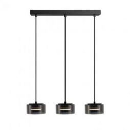 I3 Olaia Lámpara 3l Negro Smoky de Schuller