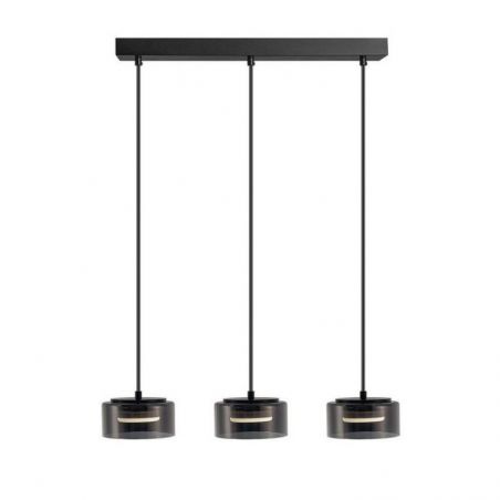 I3 Olaia Lámpara 3l Negro Smoky de Schuller