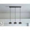 I3 Olaia Lámpara 3l Negro Smoky de Schuller